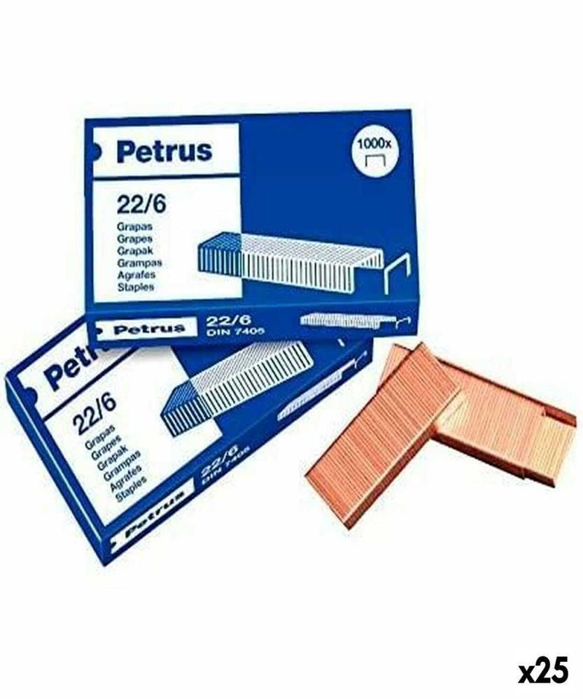 Grampos Petrus 22/6 6 Mm (25 Unidades) 