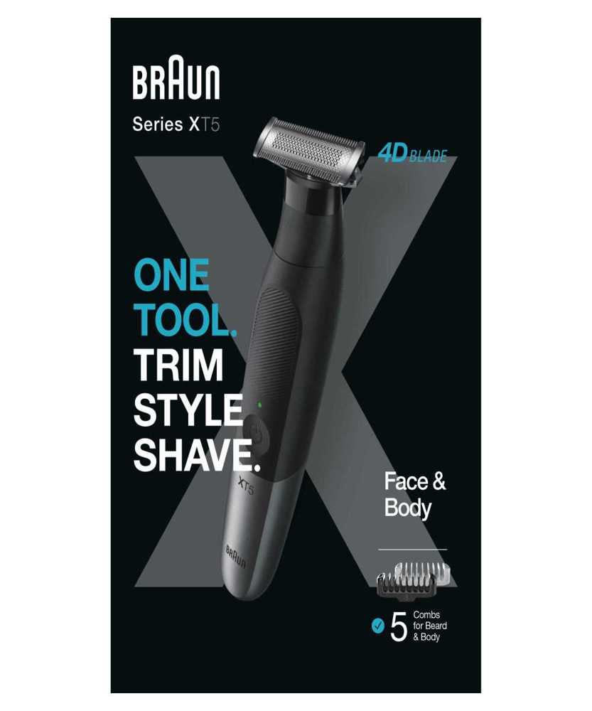 Aparador de Cabelo-Máquina de Barbear Braun Xt5100 