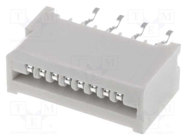 Conector: FFC/FPC, simples, PIN: 8, Non-ZIF, THT,.