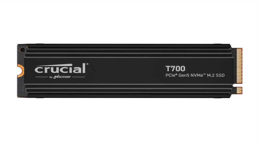 Crucial T700 with heatsink   2TB PCIe Gen5 NVMe M.