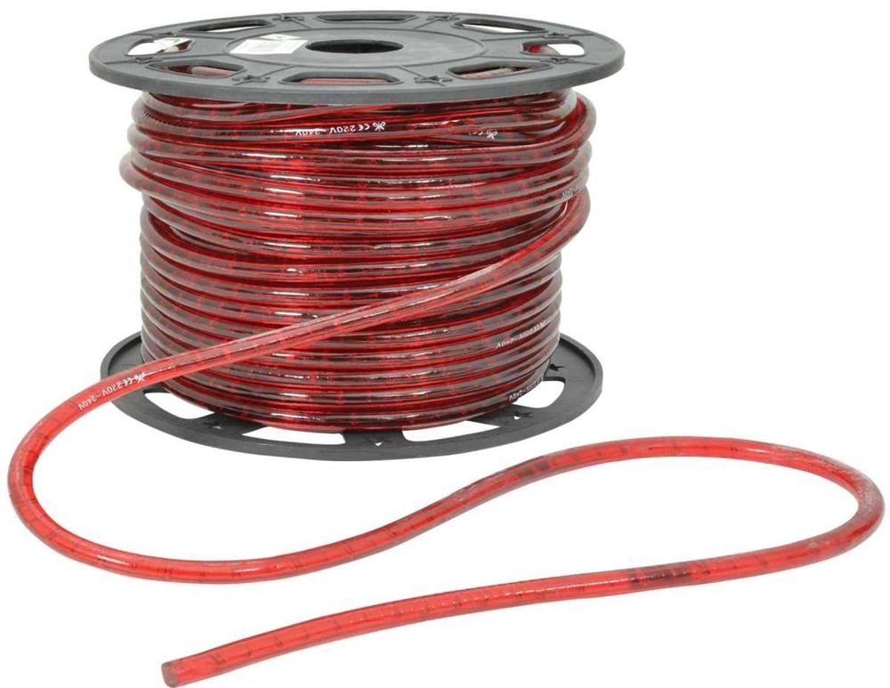 Rope Light, 230v, 45m Reel, Red - Price Per M
