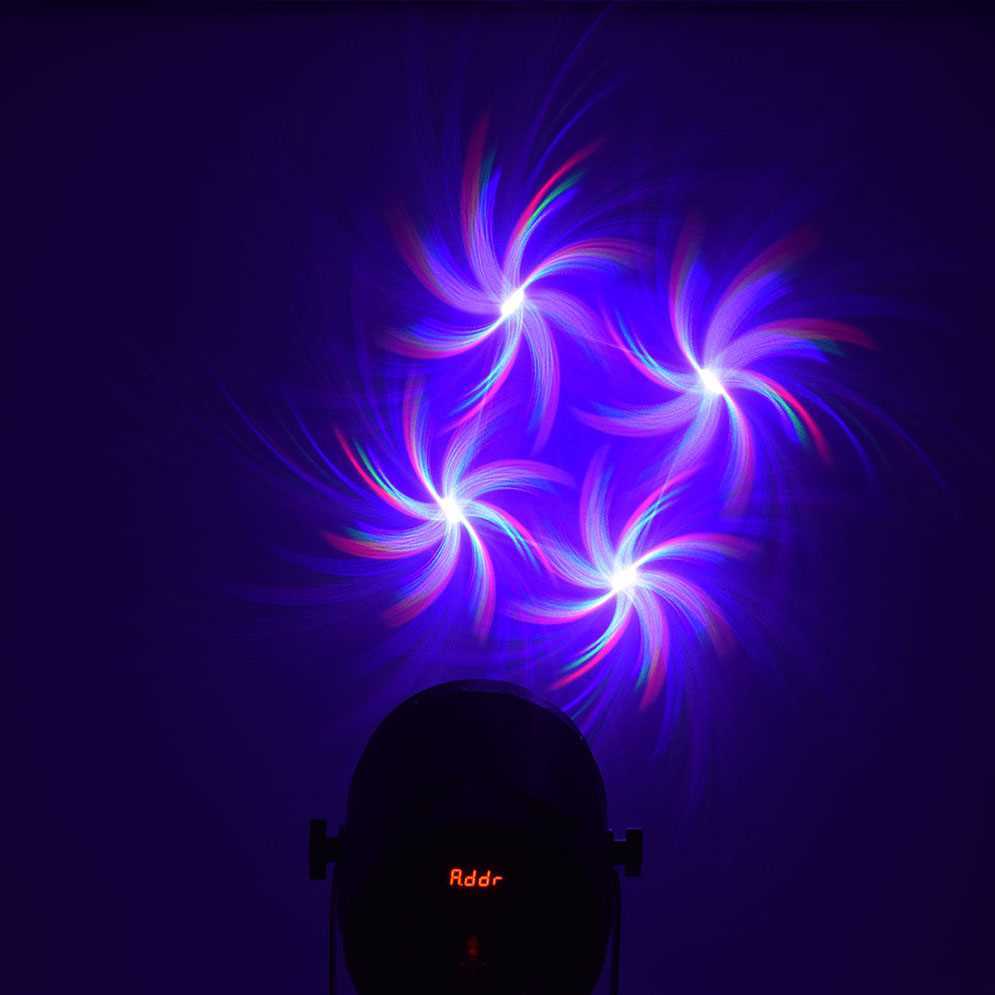 3d Animation Laser With LED Par Lights