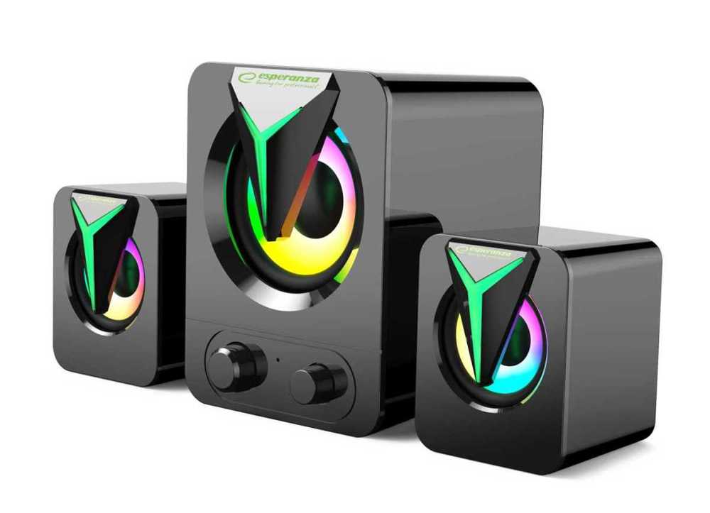 Esperanza Usb Speakers 2.1 LED Rainbow Soprano