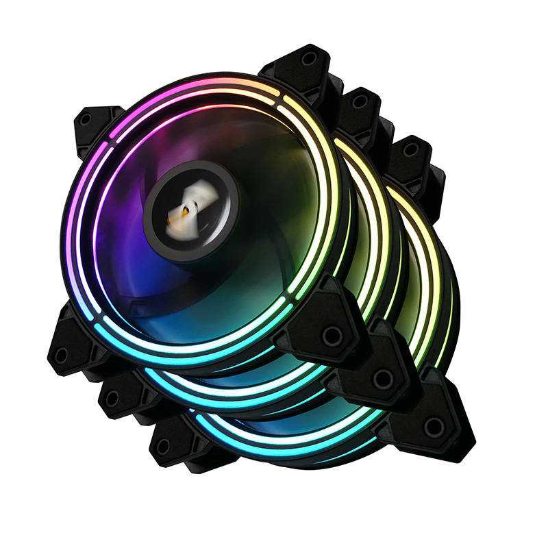 Sada Pocítacových Ventilátoru Argb Darkflash Cf11 Pro 3v1 120x120 (Cerná)