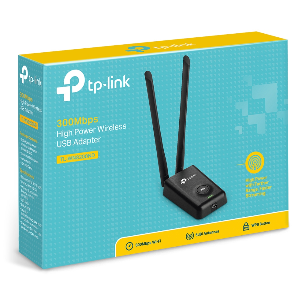 Adaptador Usb - Wifi Tp-Link Tl-Wn8200nd/ 300mbps