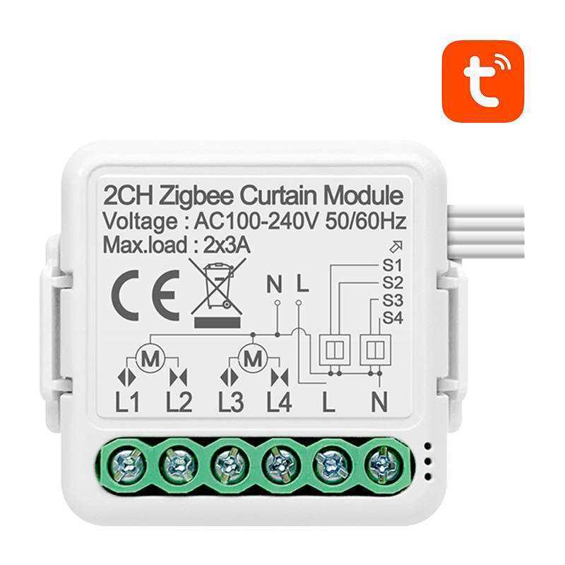 Smart Curtain Switch Module Zigbee Avatto N-Zcsm01-2 Tuya