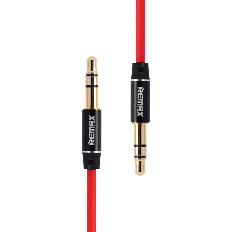 Mini Jack 3,5 Mm Aux Kabel Remax Rl-L200 2 M (Cervený)