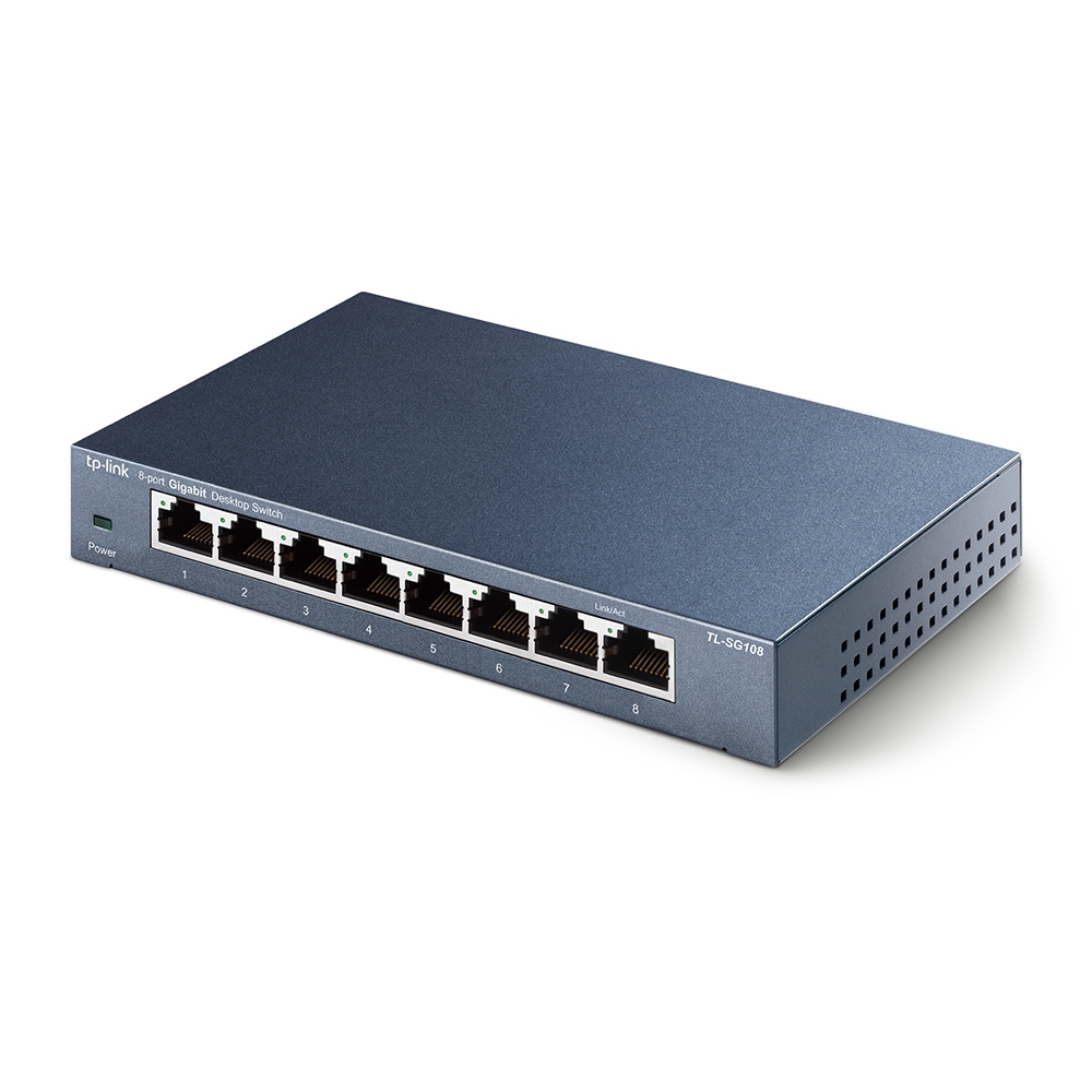 Switch Tp-Link Tl-Sg108 V3.0 8 Portas Gigabit Unm