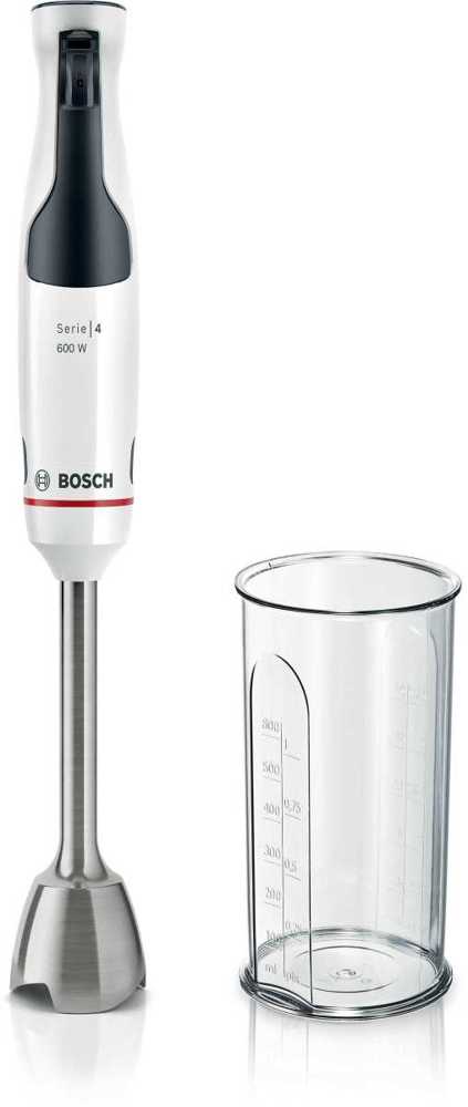 Bosch Serie 4 Msm4w210 Blender 0.6 L Immersion Blender 600 W Black  White