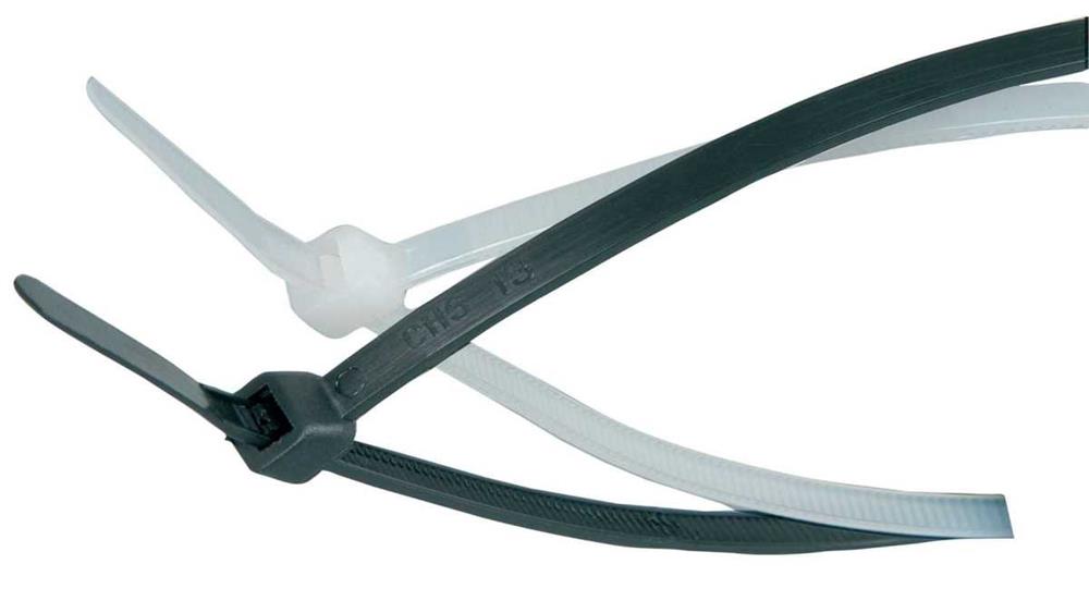Ctn25200 Cable Ties 2.5 X 200mm, White - Bag Of 100
