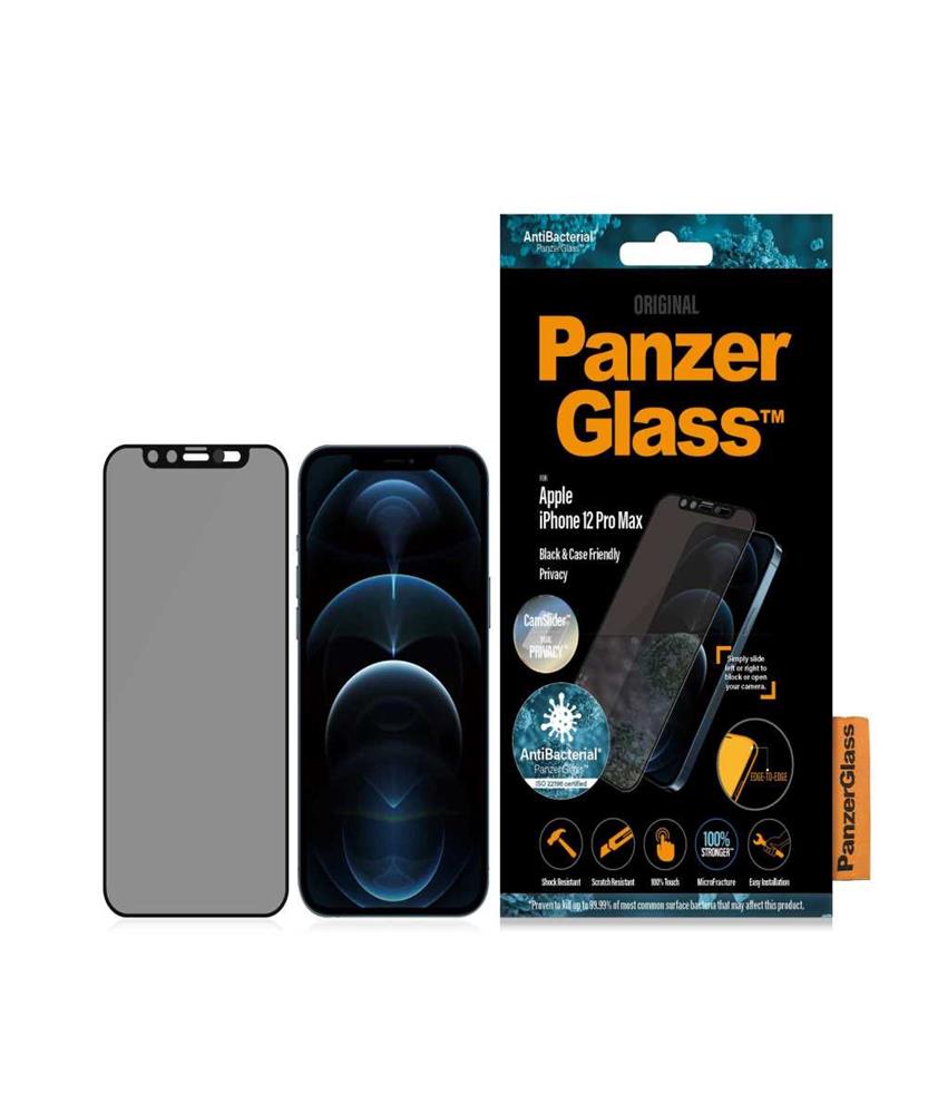 Panzerglass Screen Protector Privacy Apple iPhone 12 Pro Max Cam Slider Black