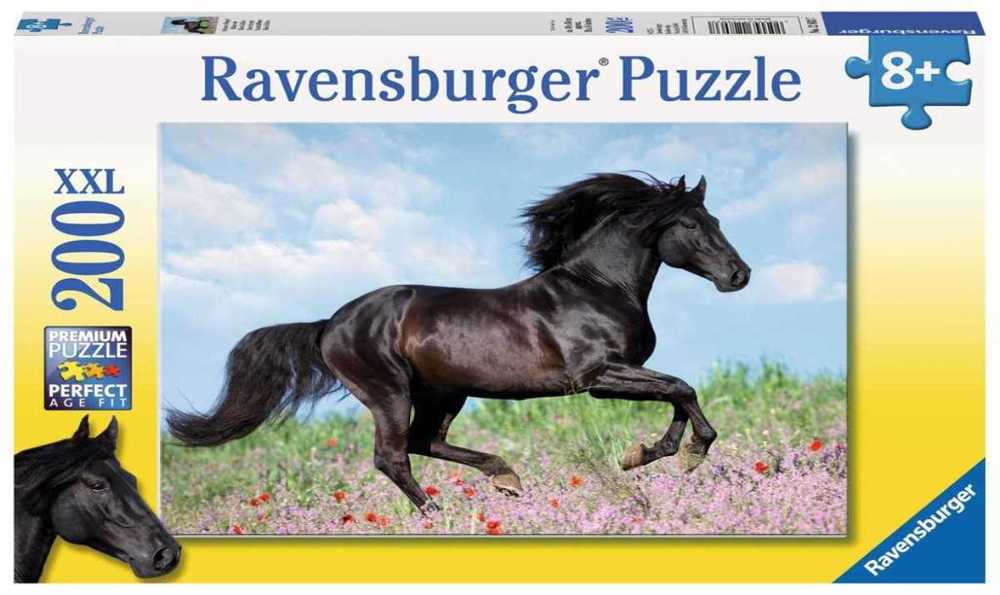 Puzzle Ravensburger 12803 Black Stallion Xxl 200 Peças 