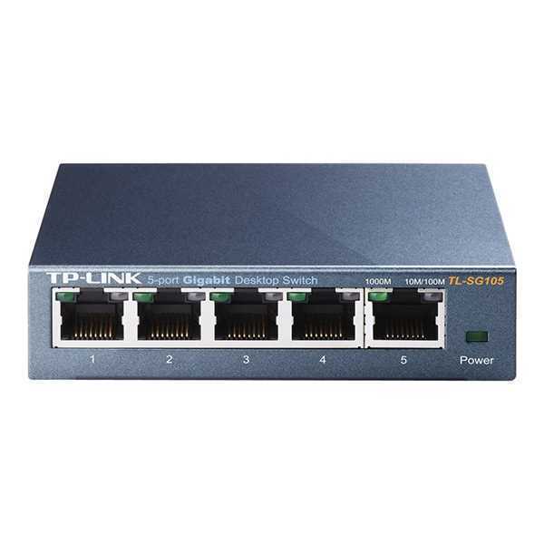 Switch de Mesa Tp-Link Tl-Sg105 5p Gigabit Auto Mdix 