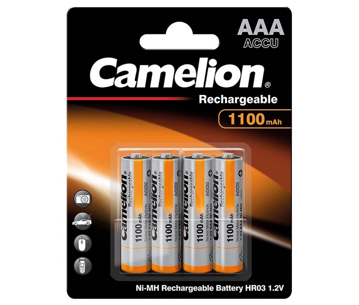 Bateria Recarregavel AAA 1,2v/1100mah Ni-Mh
