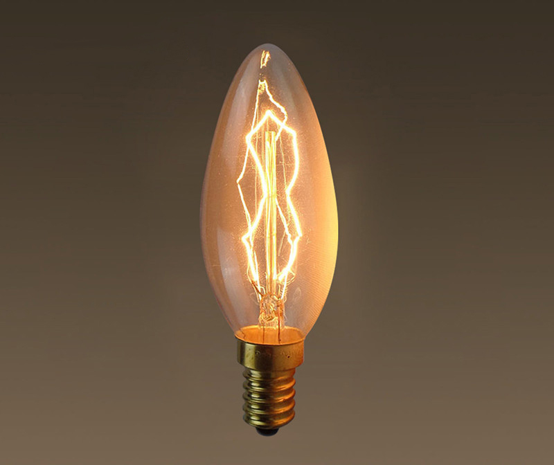 Lámpara Edison C35 E14 40w 2800k