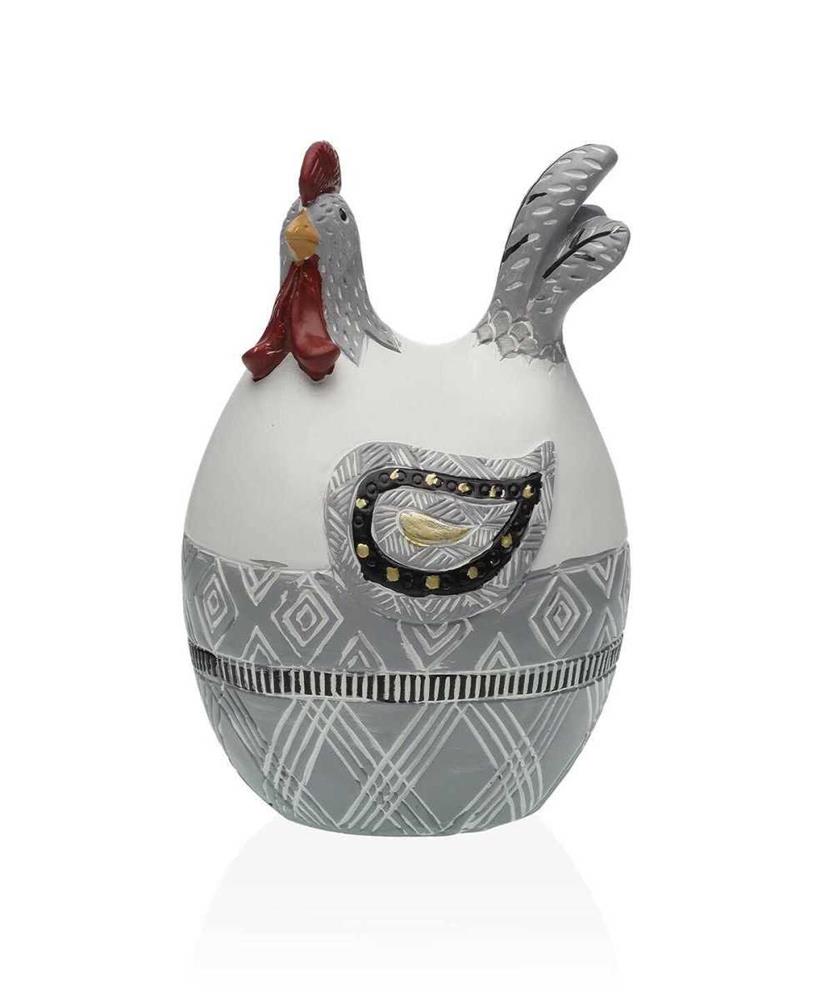 Figura decorativa versa galinha 10 x 15 x 12,5 cm