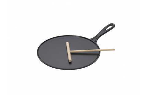 Le Creuset Cast Iron Crepe Pan 27cm Black Schwarz (20136270000460)