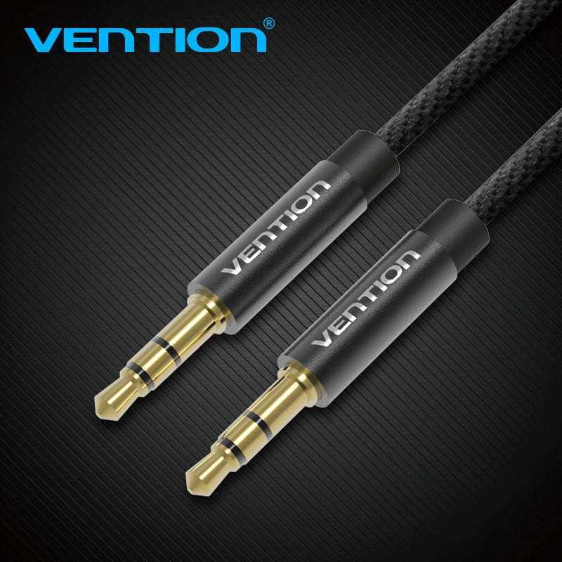 3.5mm Audio Cable 2m Vention Bagbh Black Metal
