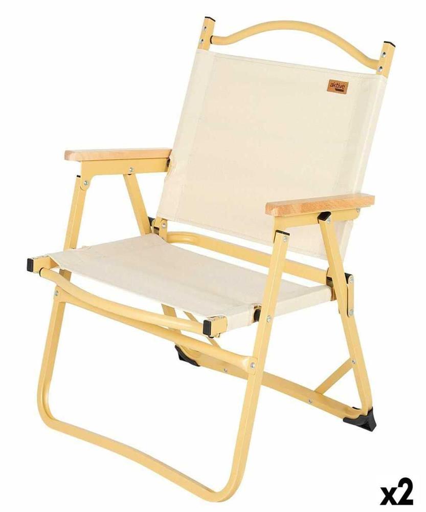 Cadeira Dobrável para Campismo Aktive Sabana 47 X 62 X 42 Cm (2 Unidades) 