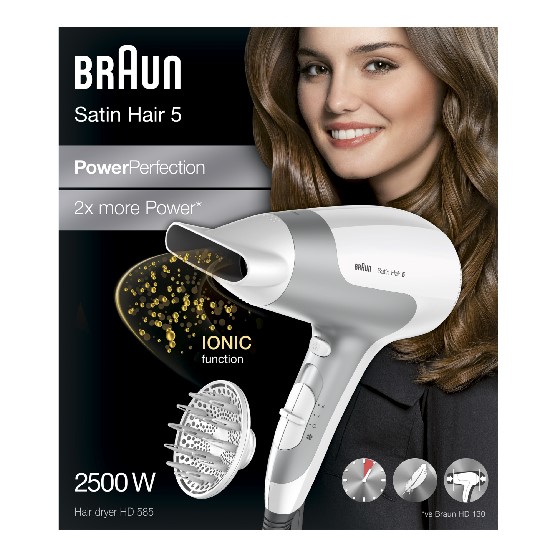 Secador de Cabelo Satin Hair 5 Power Perfection 2500w Brhd585e Braun
