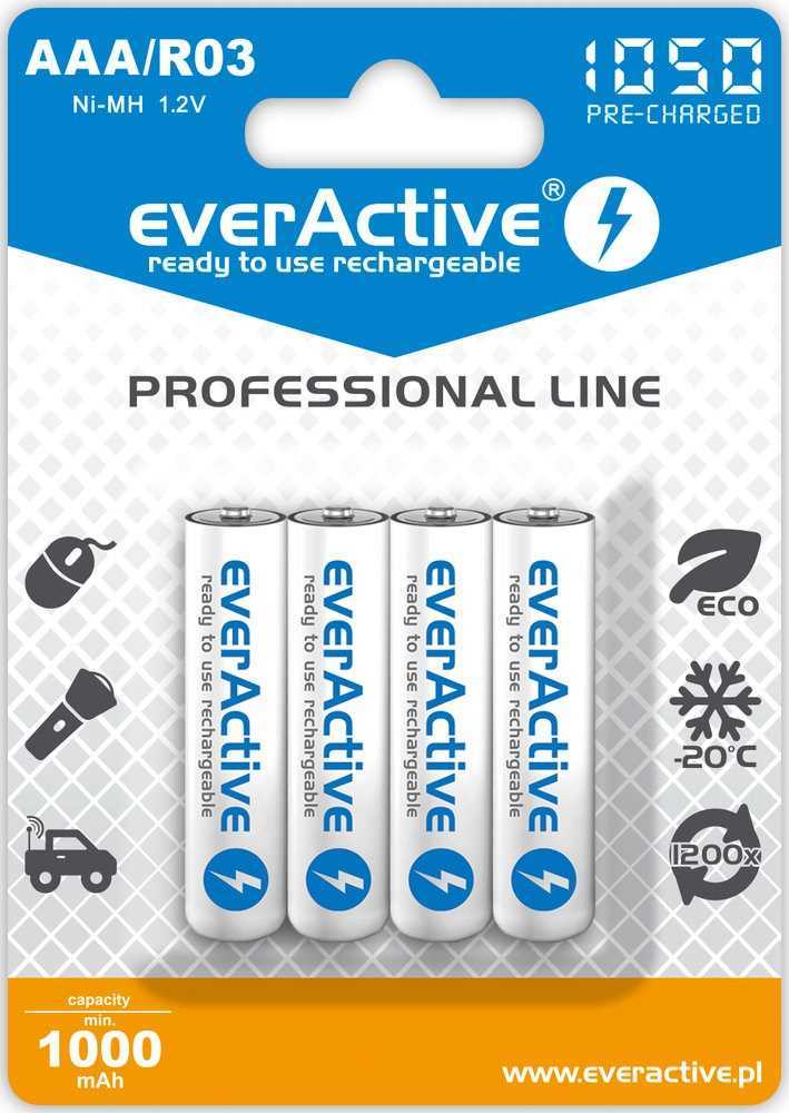 Pilhas Recarregáveis Everactive Evhrl03-1050 1,2 V AAA 