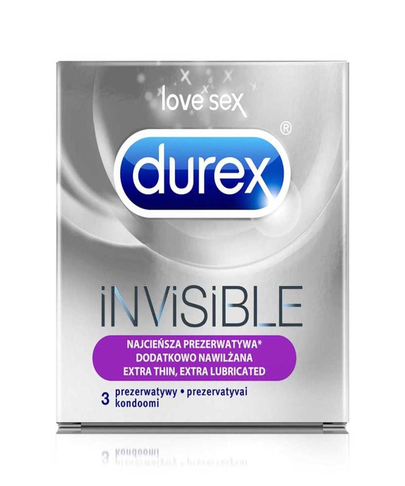 Condoms Invisible Extra Lubricated 1pack