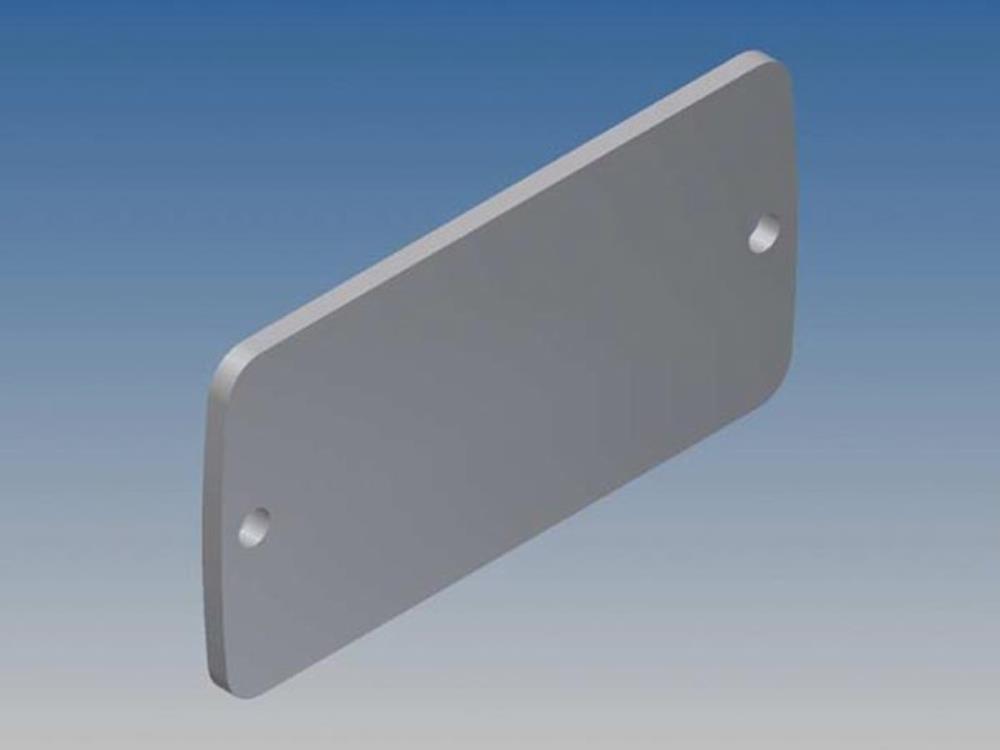 Aluminium Panel For Tekam 1 - Silver - 59.9 X 30.8 X 2 Mm