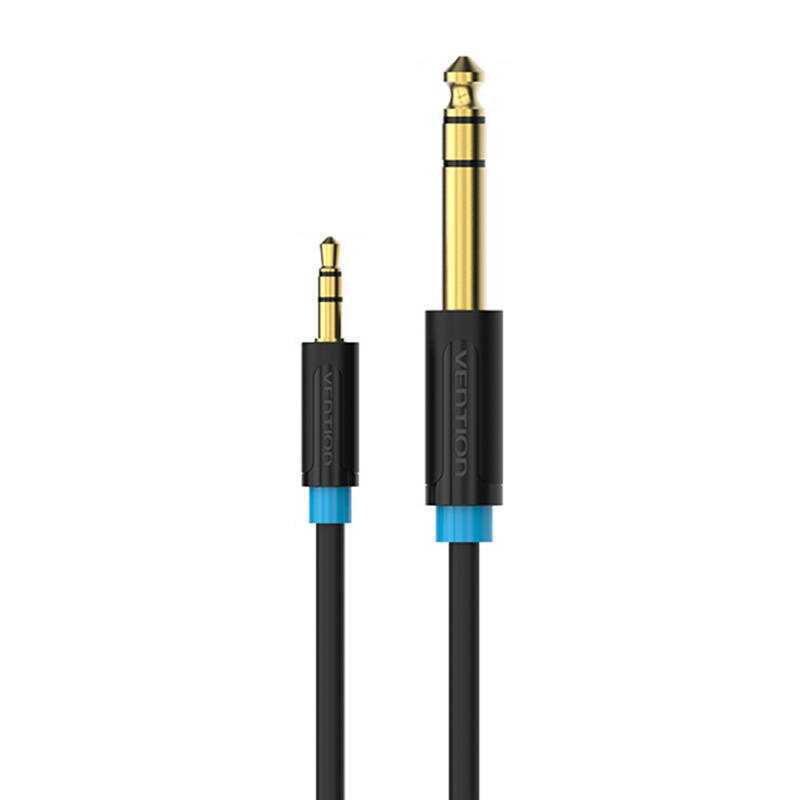 Vention Babbf 3.5mm Trs Male To 6.35mm Male Audio Cable 1m Black