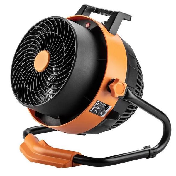 Neo Tools 90-070 2in1 Electric Space Heater + Heat Fan 2400 W Black  Orange