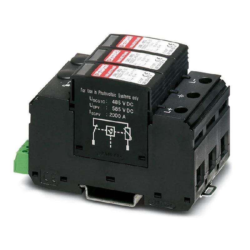 Overvoltage Limiter 1000v Dc Type 1+2  Phoenix Contact  T1/T2 Pv Protection Val-Ms-T1/T2 1000 Dc-Pc/