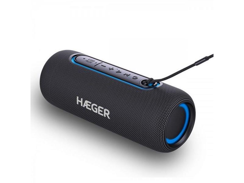 Haeger Coluna Portatil Bluetooth 10w 92x242x92mm
