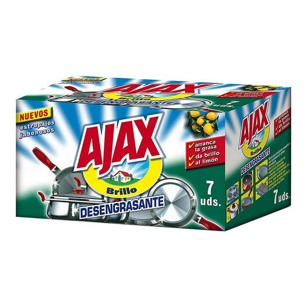 Ajax Sabão Desengordurante Limão 7 Unidades