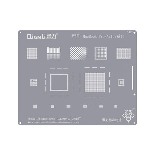 Qianli Bumblebee Stencil para Macbook Pro, Série A2159 (Qs97)