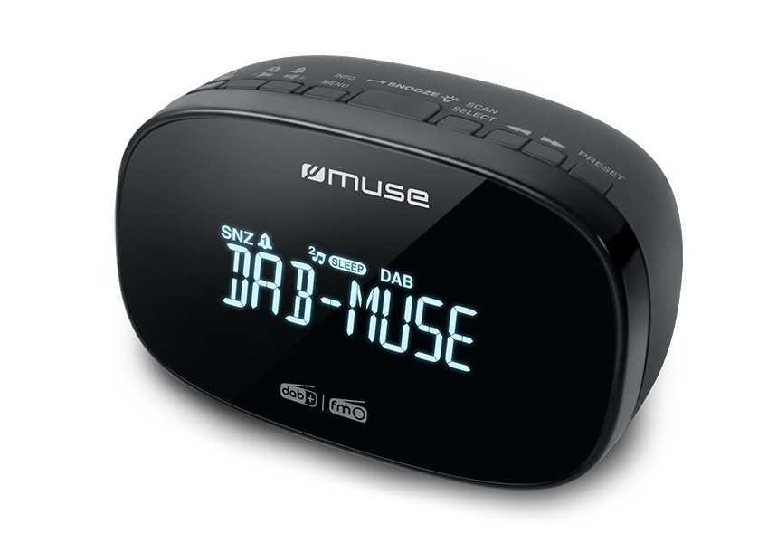 Muse | M-150 Cdb | Alarm Function | Aux In | Black | Dab+/Fm Dual Alarm Clock Radio