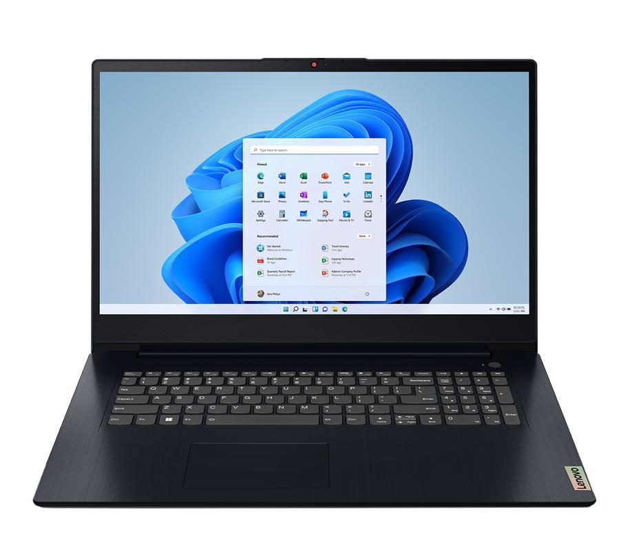 Lenovo Ideapad 3 Intel® Core I5 I5-1235u Laptop 43.9 Cm (17.3 ) Full Hd 8 Gb Ddr4-Sdram 512 Gb SSD 