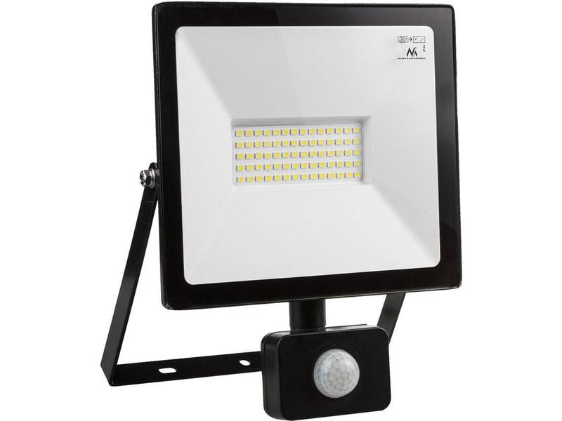 Led Floodlight With Motion Sensor Maclean  Slim 50w  4000lm  Neutral White (4000k)  Ip44  Mce650 Nw 