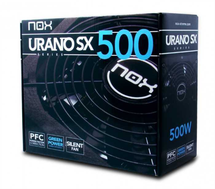 Fuente Alimentacion Nox Urano Sx500 500w Atx Negro