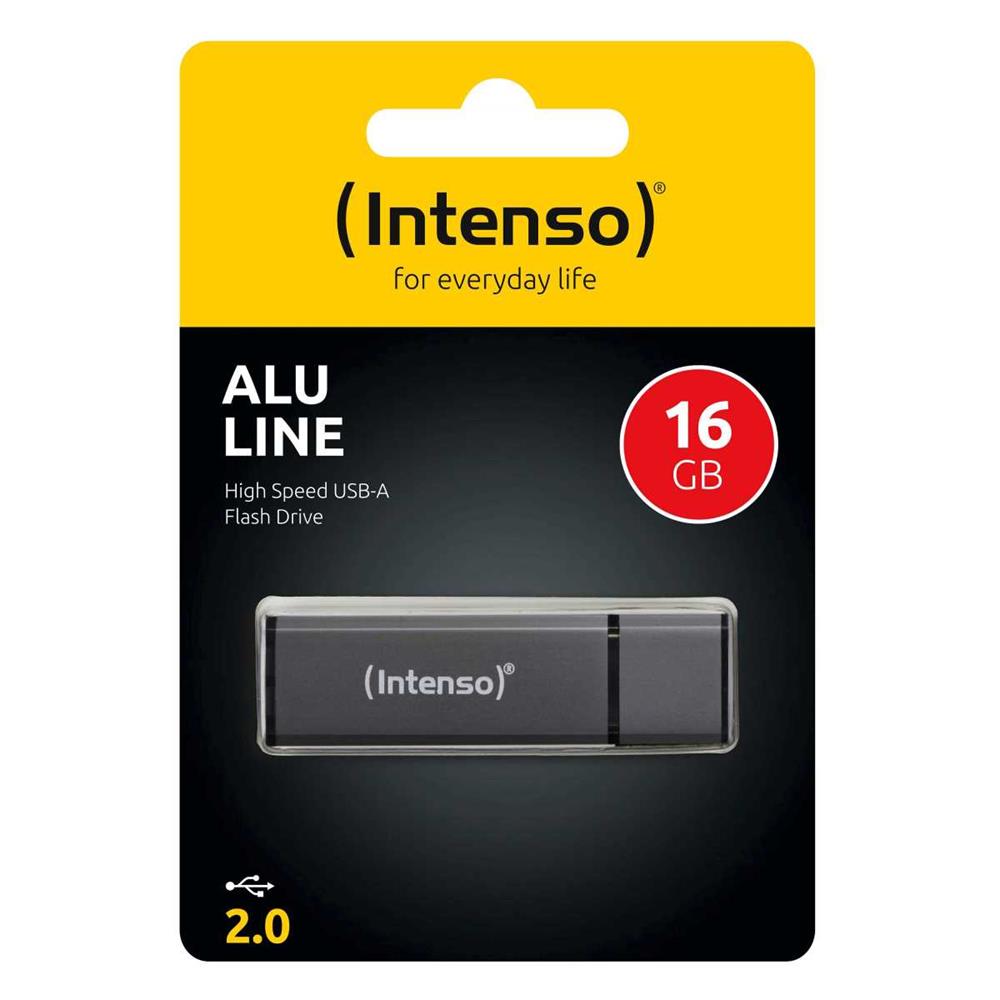 Usb-Stick 16gb Intenso 2.0 Alu Line Anthrazit