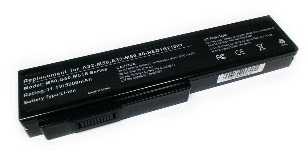 Bateria p/ Portátil Compatível Asus 5200mAh G50 L50 M50 M51 M70 X55 X75VN