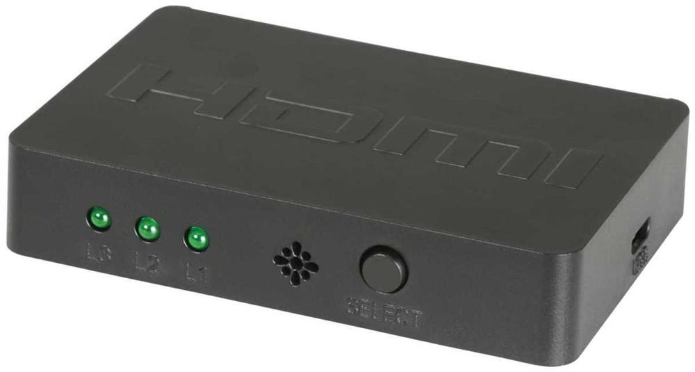 Mini Switch Hdmi 3x1 Con Control Remoto Ir