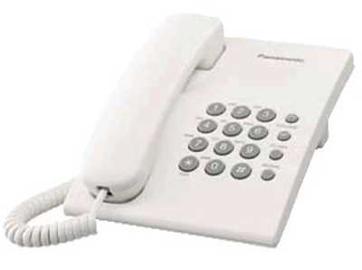 Telefone Fixo Panasonic Corp. Kx-Ts500exw Branco