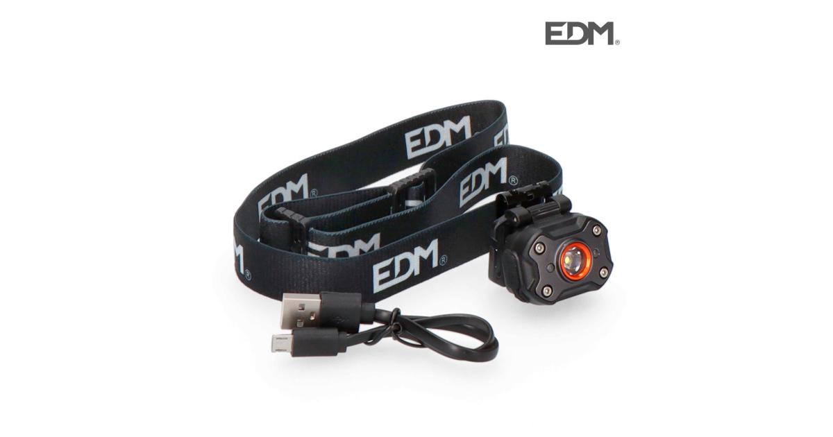 EDM Linterna Frontal LED 8W 400lm