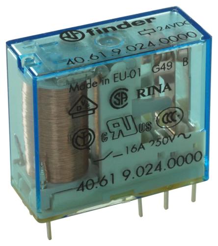 Rele para C.I. 2 Contatos Reversivel 24vdc 16a