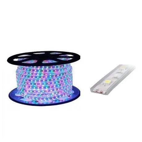Fita LED  RGB 5050 C/ 60 Leds Ip65 220v 1mt