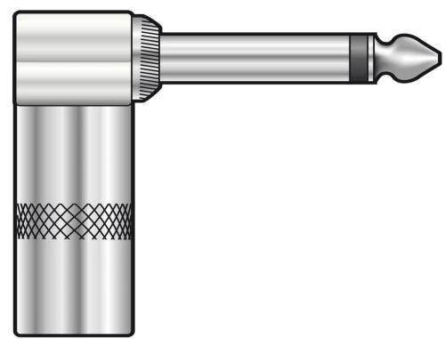 Heavy Duty 6.3mm Jack, Right Angle, Mono
