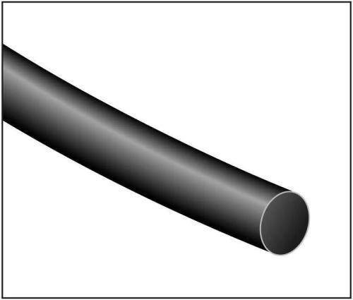 Manga Termo Retratil Preta 2.4mm 125&ordm; 1.2m