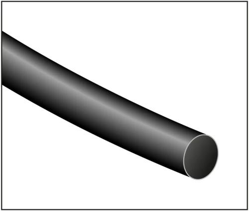 Manga Termo Retratil Preta 12.7mm 125&ordm; 1.2m