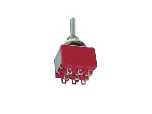 Interruptor Toggle Vertical 3pdt On-On - Tipo Pcb