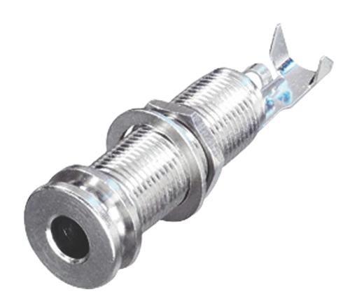 Conector Stereo 635 Mm F&ecirc;mea Metal Prata