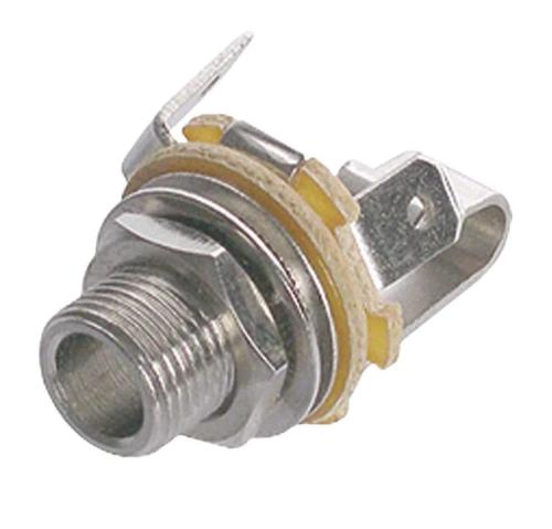Conector Stereo 635 Mm F&ecirc;mea Metal Prata